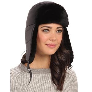 UGG Lorien Trapper Hat w/ Shearling Trim