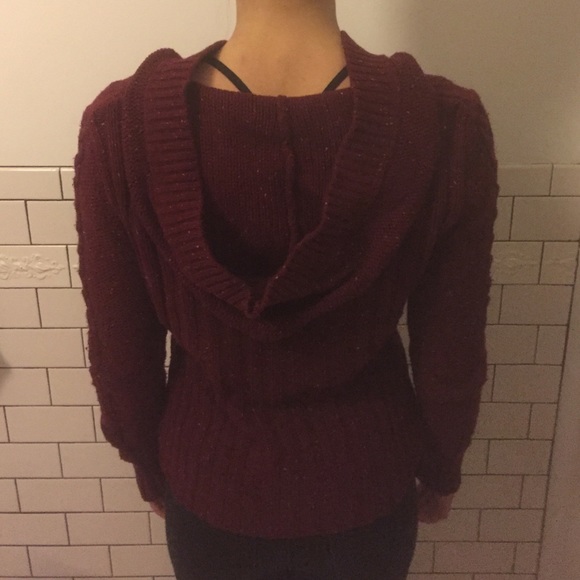 Red Hooded Sweater - Picture 2 of 2