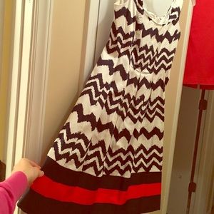 Red White & Navy dress .