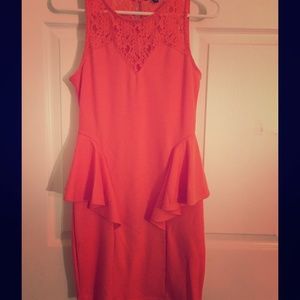 Coral dress