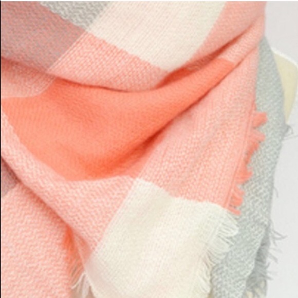 Orange Blanket Scarf - Picture 3 of 4