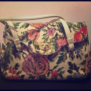 Vintage Upholstery Fabric Bag