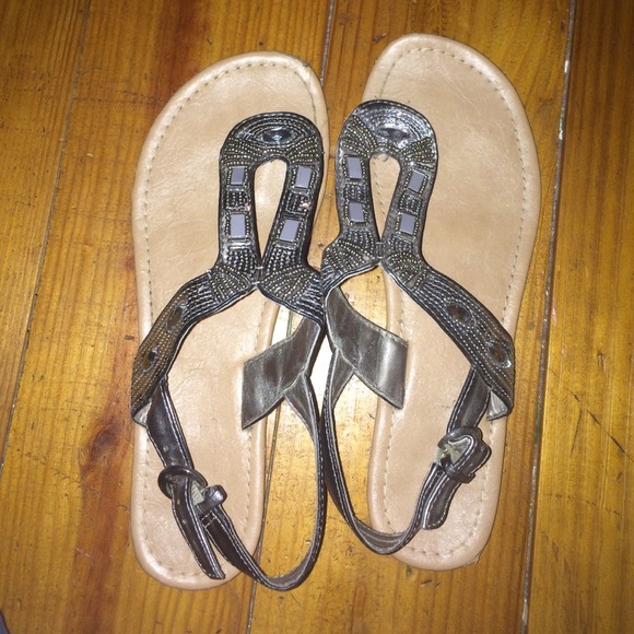 Silver/Grey Sandals