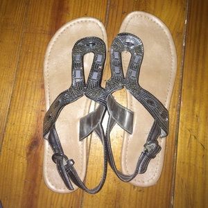 Silver/Grey Sandals