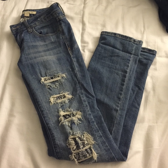 Forever 21 Denim - Destroyed Forever 21 cigarette leg Sz 26
