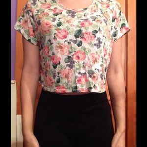 Floral crop top