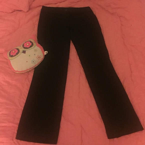 Black crop pants