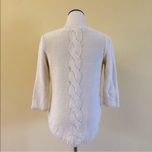 Zara knit sweater with braid back detail