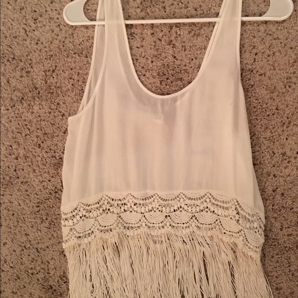 Fringe crop top