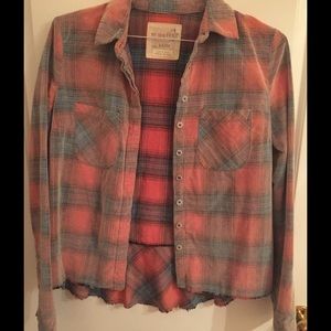 Free People corduroy flannel