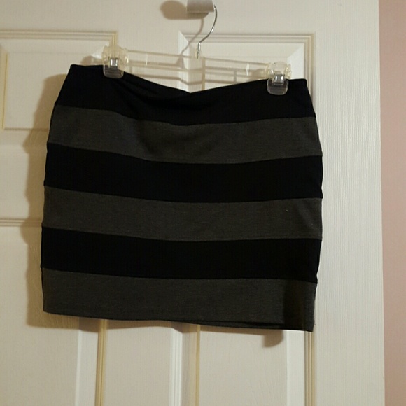 Black and gray skirt