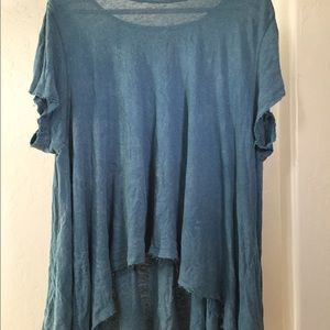 Free People Blue Shirt
