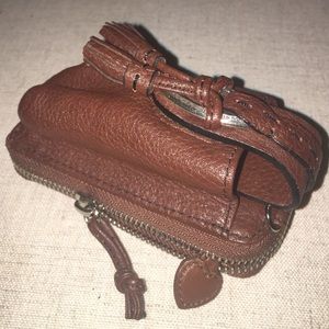 Brighton brown leather phone wallet