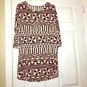 Black and white tunic
