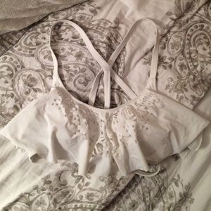 Strappy Flounce Bikini Top