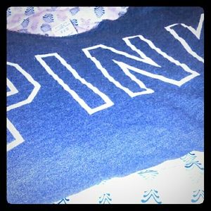 Pink Victoria's secret scoop neck sweatshirt