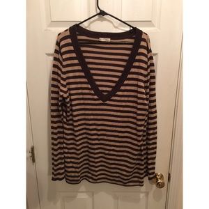Brown Striped Sweater