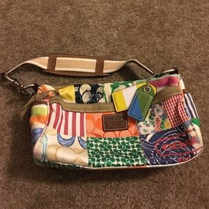 Multicolored Coach pocketbook