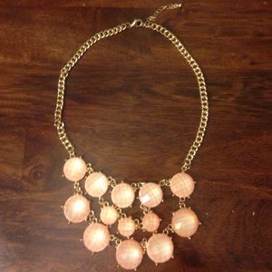 Light pink statement necklace