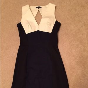 A-line Color Block Sheath Dress