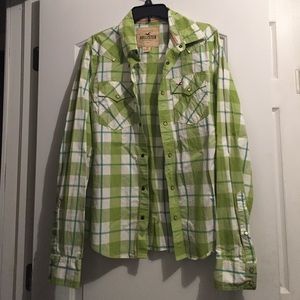 Hollister mens button up shirt