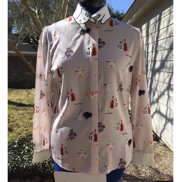 ❌SOLD❌ Miss Patina Pink Aristocat Blouse - Picture 3 of 4