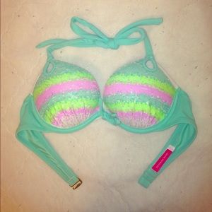 Victoria secret sequenced halter top