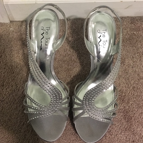 Silver Prom heels