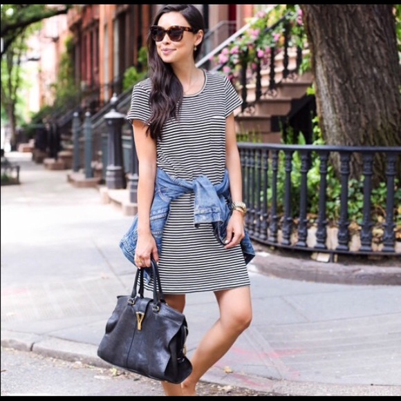 J. Crew Dresses & Skirts - J Crew striped short sleeve dress