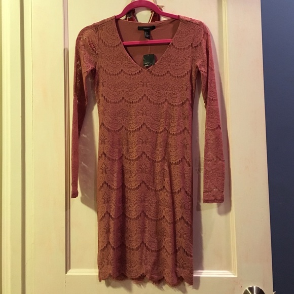 Forever 21 Mauve Lace Dress!!