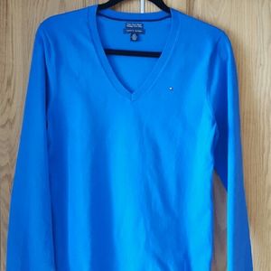 Tommy Hilfiger v-neck cotton blend sweater