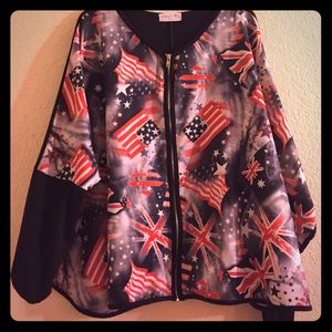Poncho style sweater