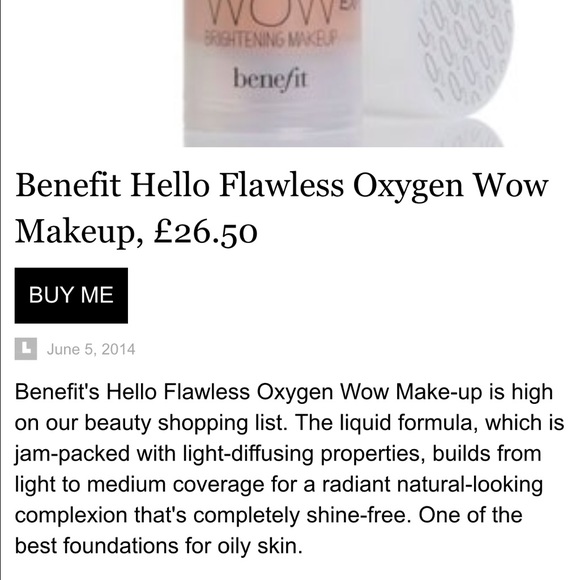 Oily skin foundation