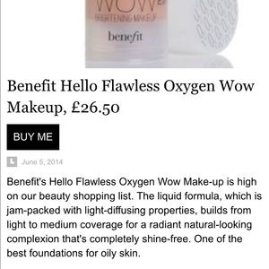 Oily skin foundation