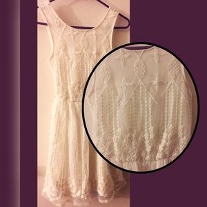 Charlotte Russe Lace Off-White Dress