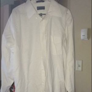 White long-sleeve dress shirt