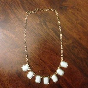Francesca's light Blue and gold statement necklace