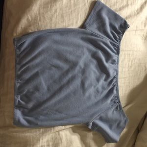 brandy Melville floral blue top