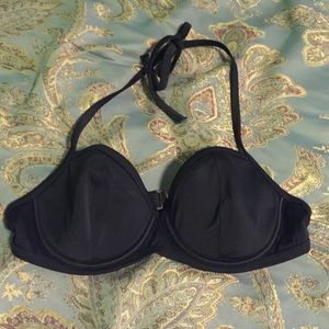 Black push up bikini top