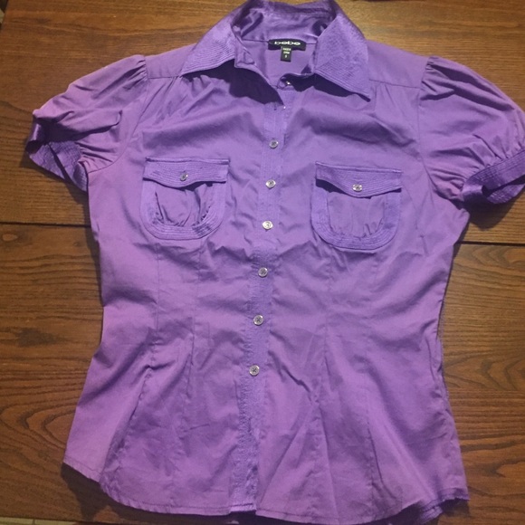 Bebe purple blouse