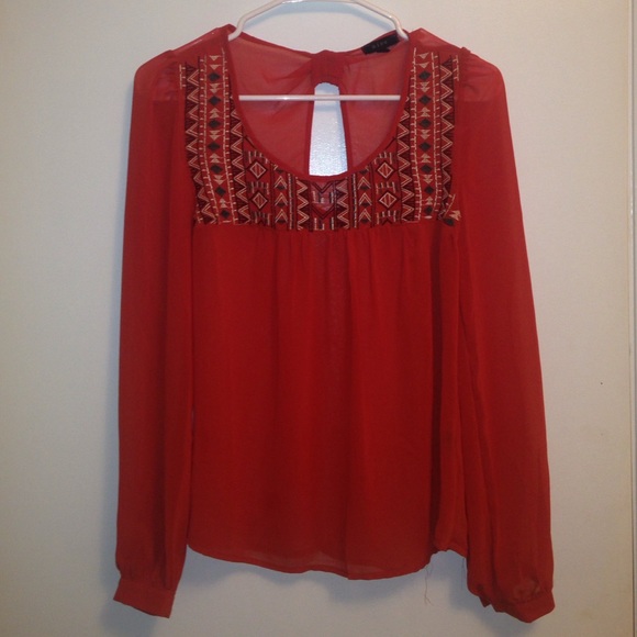 cute tribal pattern print shirt