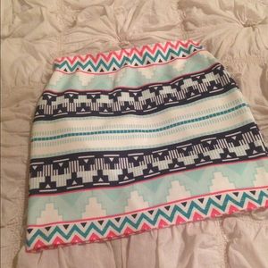 Tribal print Zara mini skirt