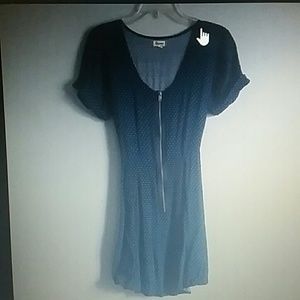 ISO: navy blue polka dot olsenboye dress size 4