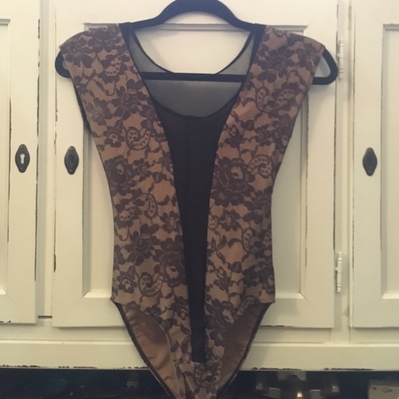 American Apparel Printed Nylon Bodysuit