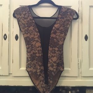 American Apparel Printed Nylon Bodysuit