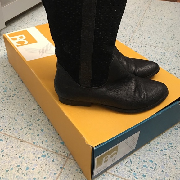 Y2K Black knee high boots - Picture 3 of 4