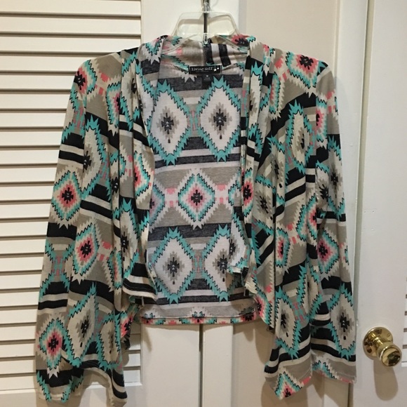 Aztec Print Cardigan