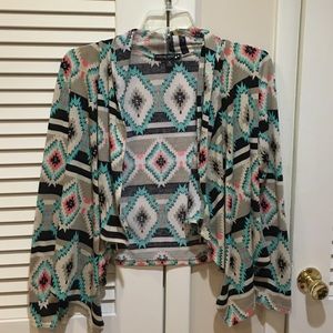 Aztec Print Cardigan