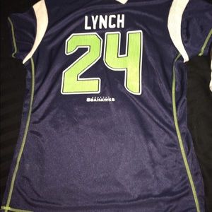SEATTLE SEAHAWKS MARSHAWN LYNCH #24 NFL Jersey