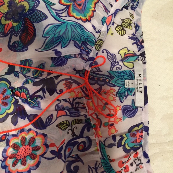 MILLY for DesigNation New w/tags Peasant Top Sz S! - Picture 4 of 4